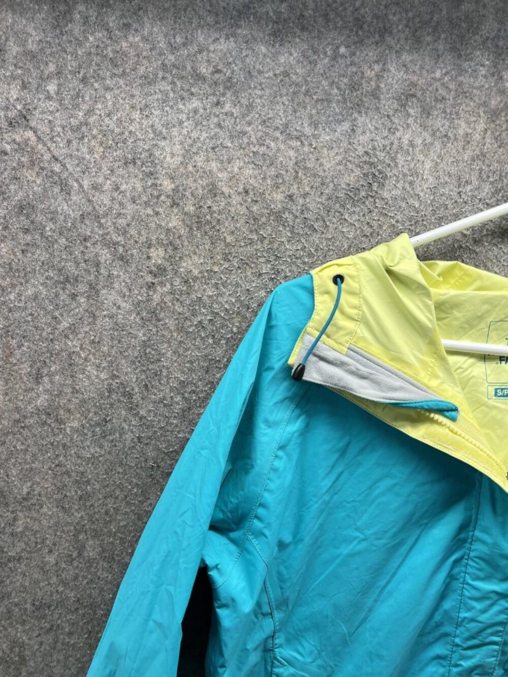 The North Face Jacket Womens Small Blue Colorblock Hooded Windbreaker Hiking - Picture 7 of 12